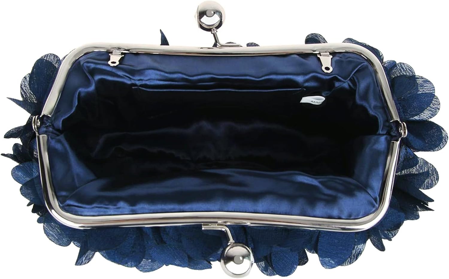 Women Elegant Evening Purse, Small Floral Clutch Bag with Detachable Chain for Wedding, Party, Prom - Image 7