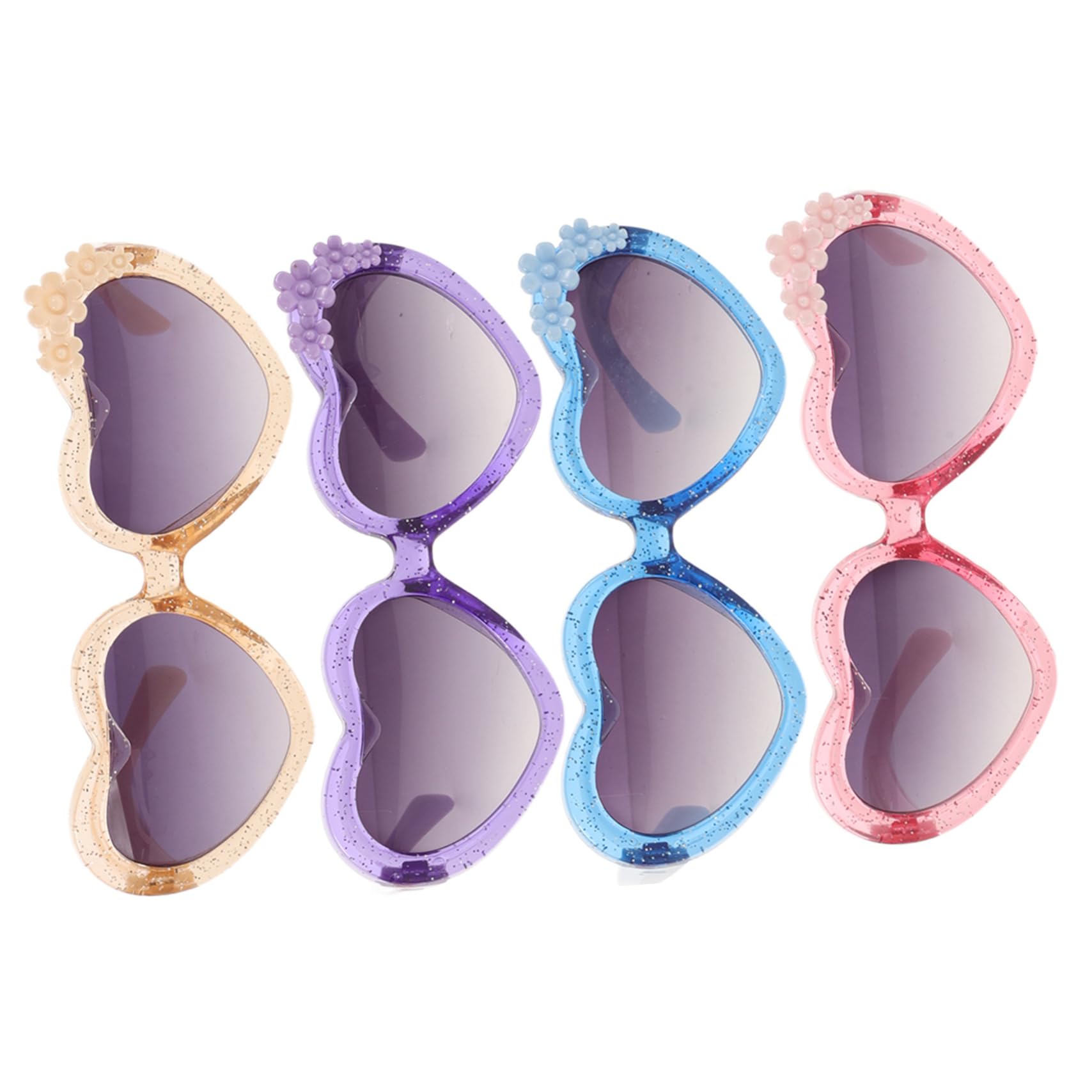 FOMIYES Pcs Heart Shaped Sunglasses Boys and Girls Party Glasses Boys and Girls Beach Pool Eyewear