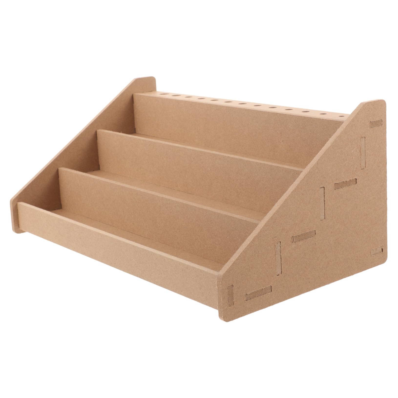 COHEALI Wooden Paint Rack with Brush Holder - Acrylic Paint Organizers and Storage Craft Organizer Art Organizers and Storage Miniature Ink Bottle Wood