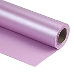 RUSPEPA Lavender Gift Wrapping Paper - Mini Roll - Solid Color Pearly Shiny Silk Paper Perfect for Wedding, Birthday, Christmas, Baby Shower, Bridal Shower, DIY Bouquet, Easter - 17 Inches X 32.8 Feet