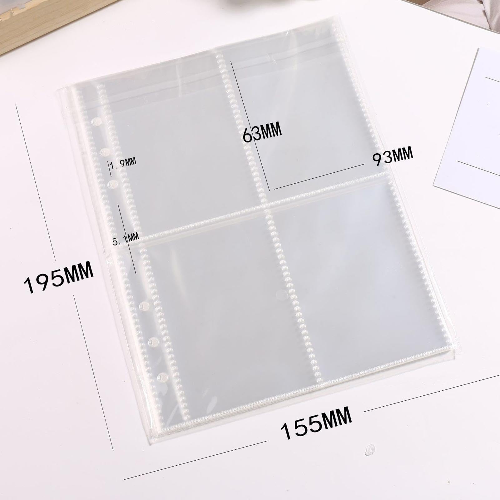 Morbido Raccoglitore di Card Quaderno con Pagine Integrate per Conservare | Album per Collezione di Adesivi Per Ricevute, Biglietti, Progetti Creativi, Scrapbooking, Creazione Etichette,