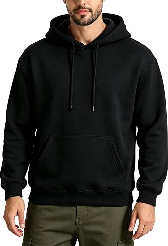 Mens Hoodies Pullover Hooded Sweatshirt