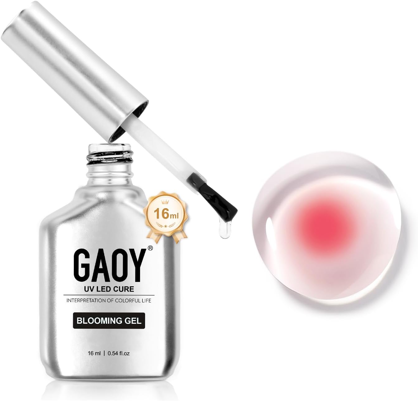 GAOY Nail Blooming Gel, 15ml Clear UV Nail Polish, Spreading Effects Soak Off for Nail Art DIY