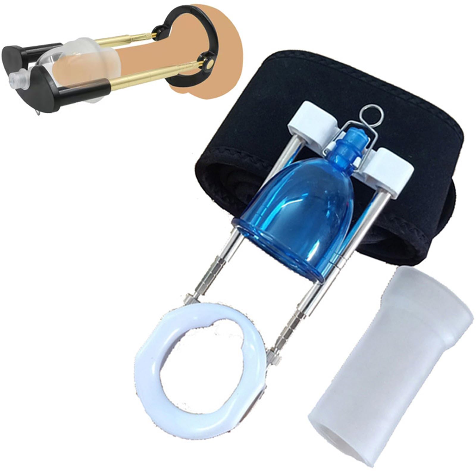 Système d'agrandissement d'extenseur de pénis sous vide ensemble d'entraîneurs de pénis d'étirement pour hommes pompe d'extension de pénis à pression négative sous vide