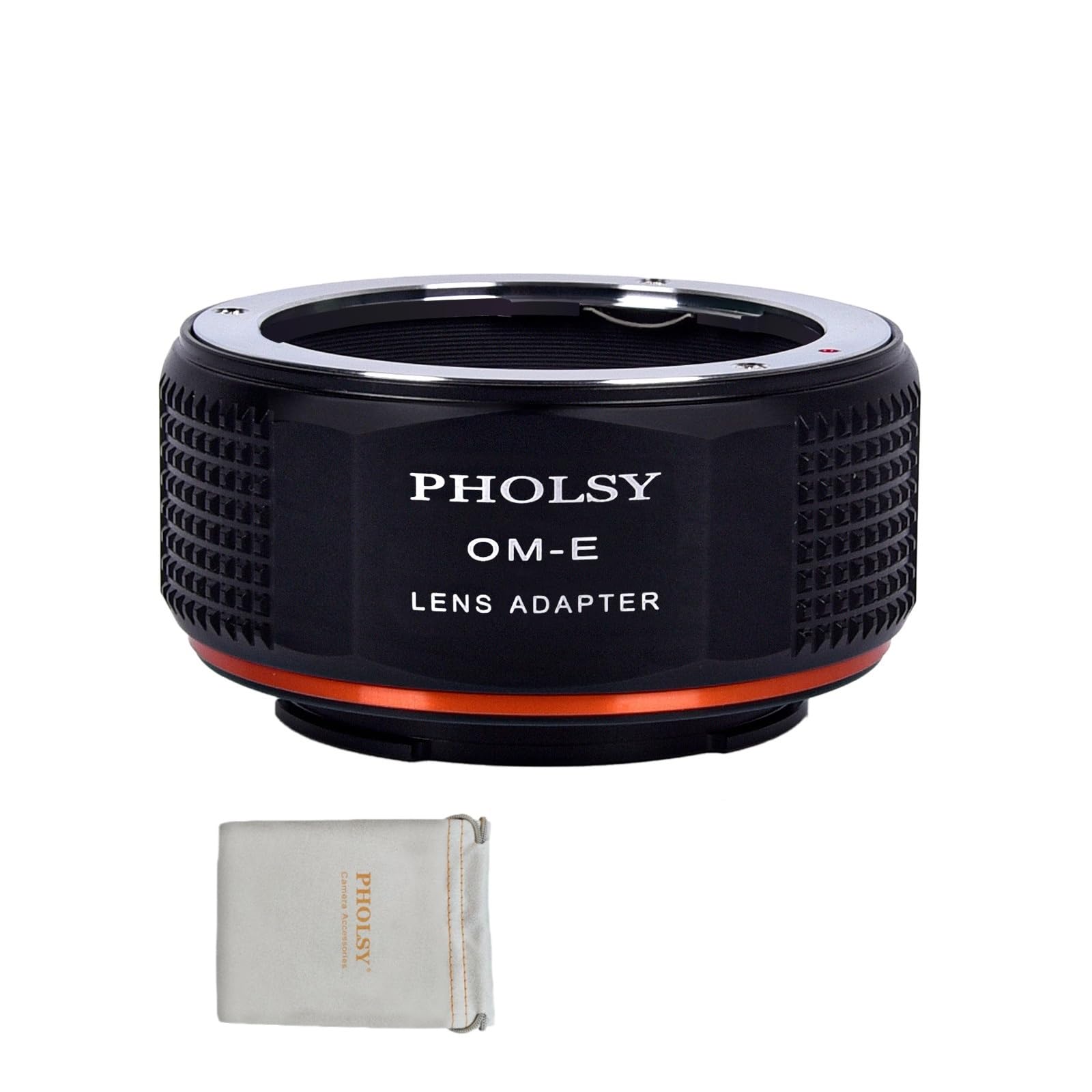 PHOLSY Lens Mount Adapter Manual Focus: Compatible with Olympus OM Lens to Sony E (NEX) Camera Body, Olympus OM to Sony E