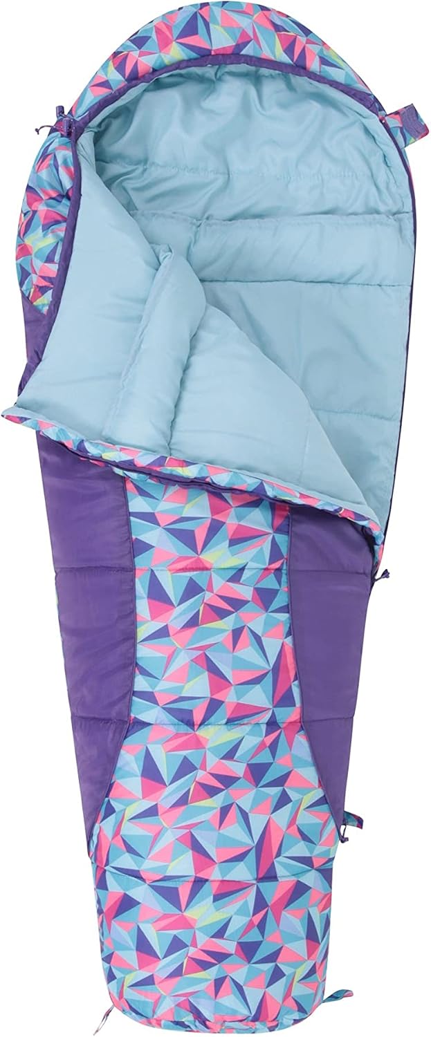 Mountain Warehouse Apex Mini Patterned Kids Sleeping Bag -Lightweight
