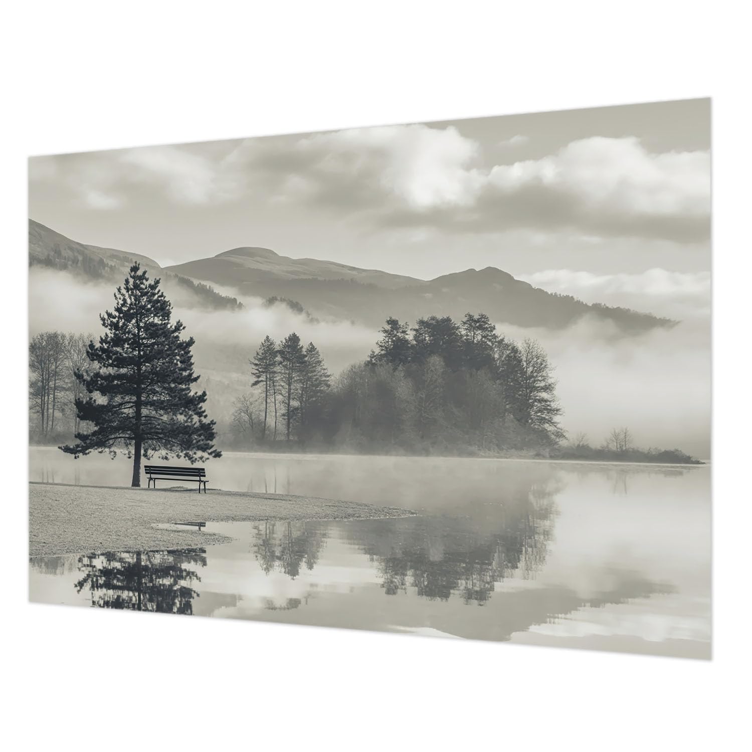 Tapisserie intissée paysage romantique décoration intérieure grand format avec colle