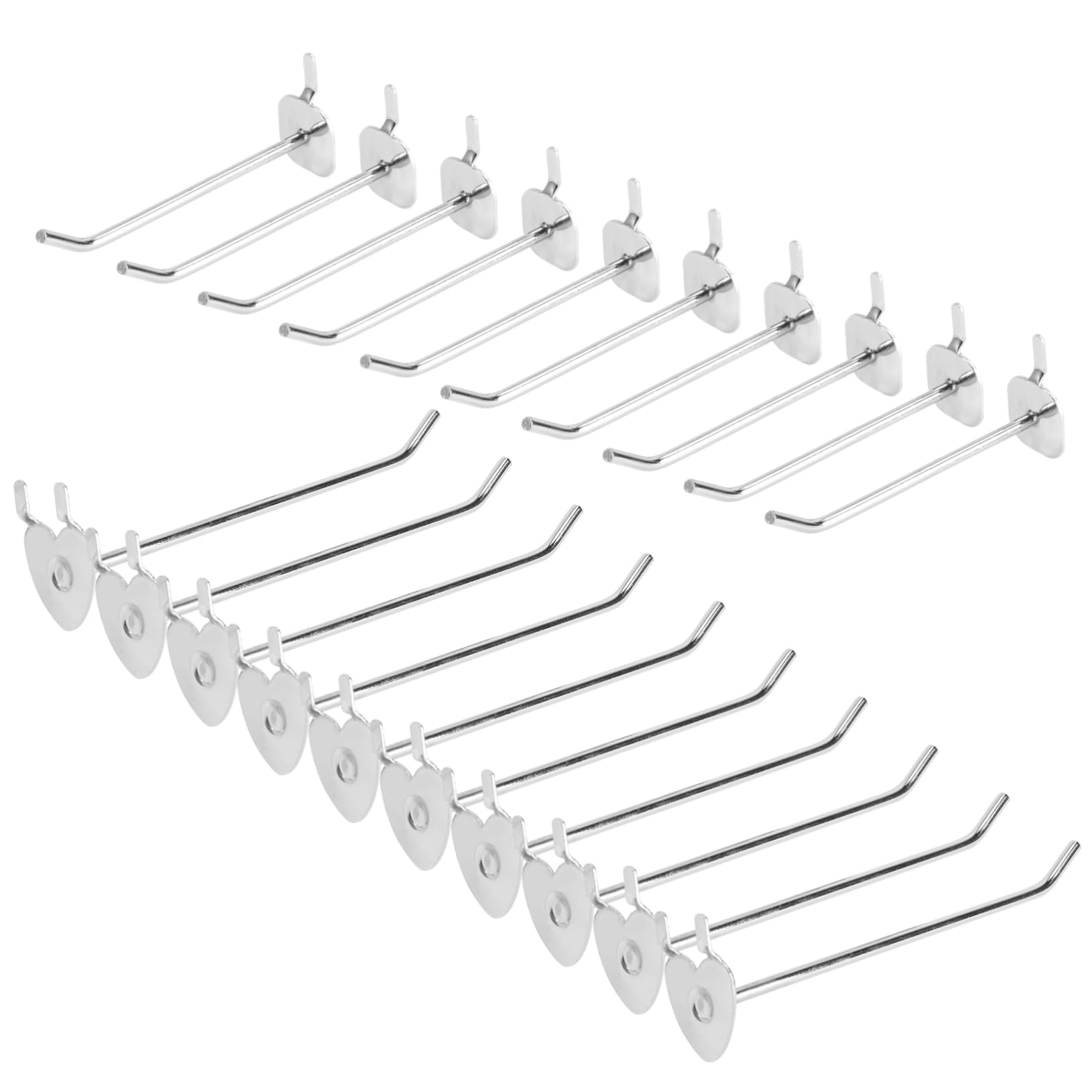 ULTECHNOVO Strong Load-Bearing Capacity Iron Heart-Shaped Apple-Shaped Hooks 20pcs for Supermarket Display Pegboard