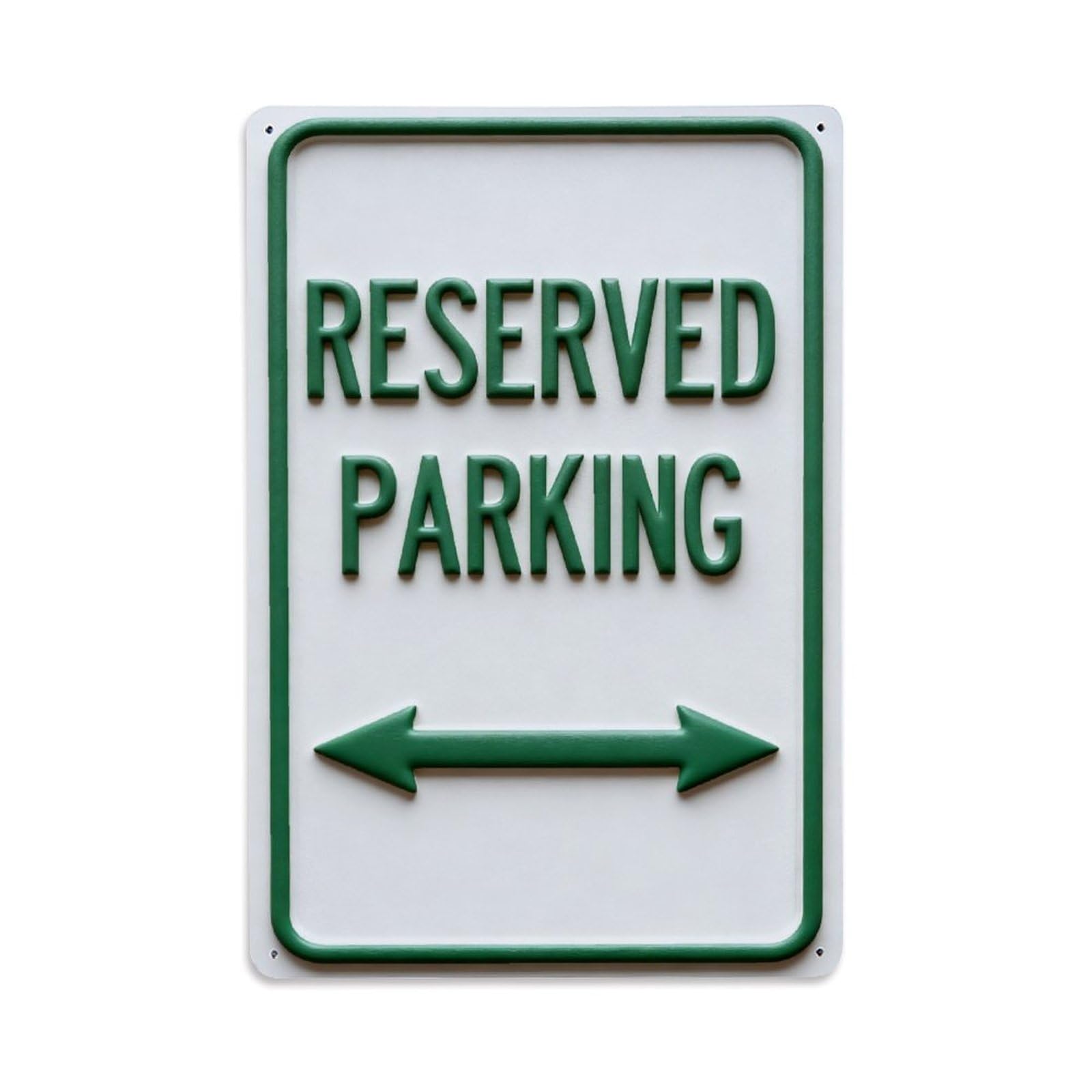 Reserved Parking Sign With Arrows Vintage Metal Tin Sign Retro Wall Decor, Bar Garage Cafe Kitchen Home Wall Art Poster Decoration 8x12inches