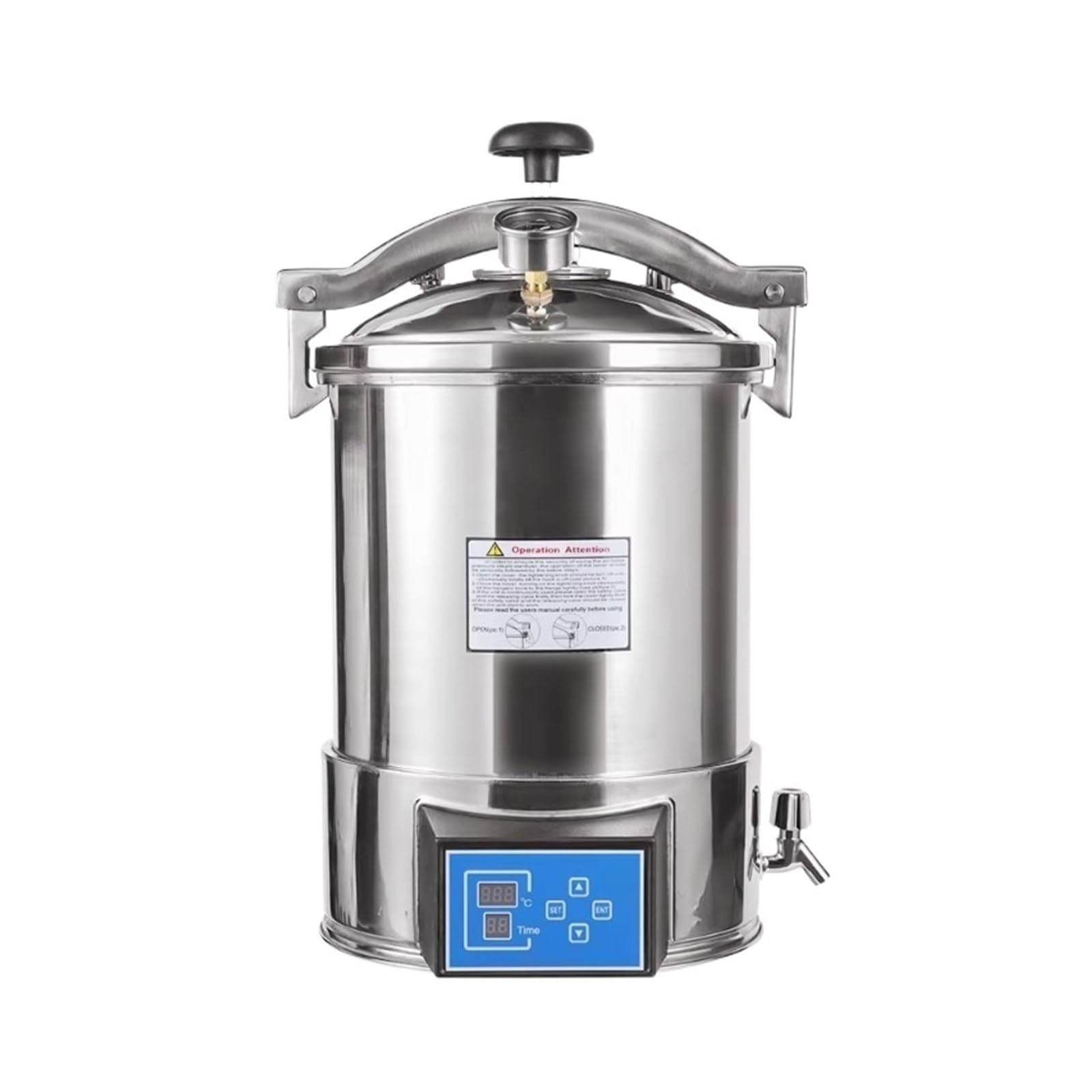 Autoclave portátil con pantalla LED, esterilizador a vapor para uso clínico, equipo de esterilización eficiente y rápido.