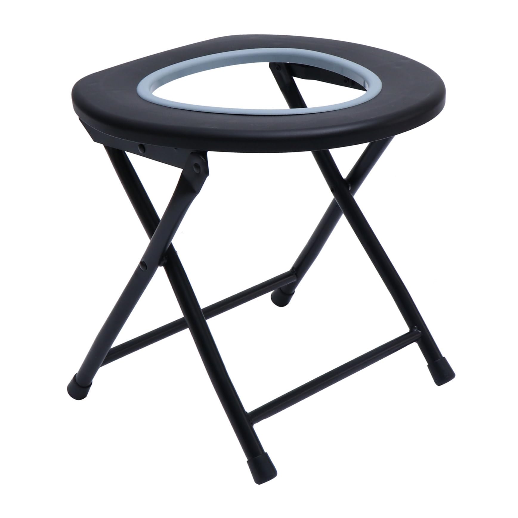 Tabouret en acier inoxydable de toilette pliable design haut de gamme pour seniors
