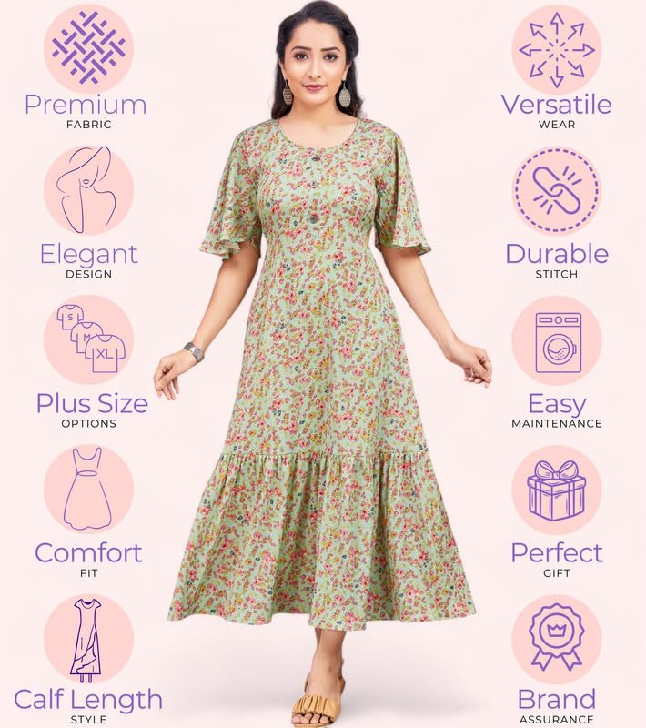 Image of Polyester Floral Regular Women Kurta