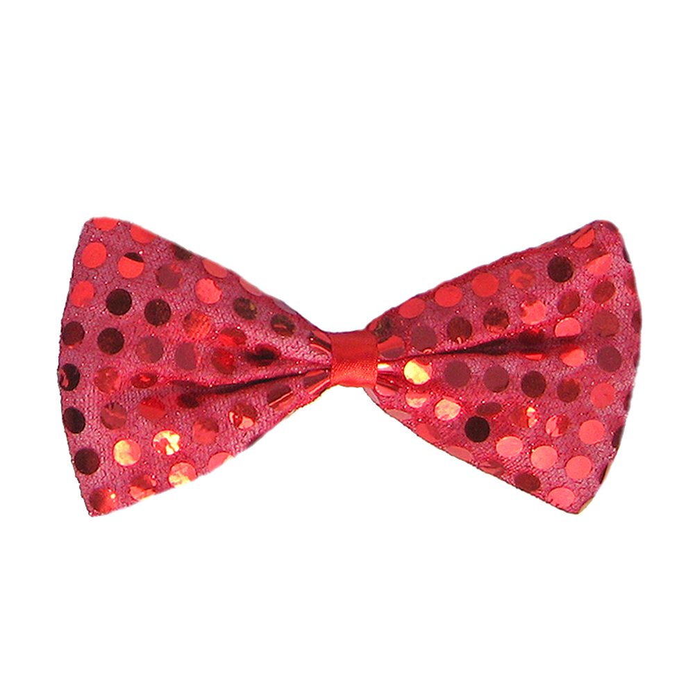 SeasonsTrading Red Sequin Bow Tie ~ Fun Costume Party Accessory (STC12060)