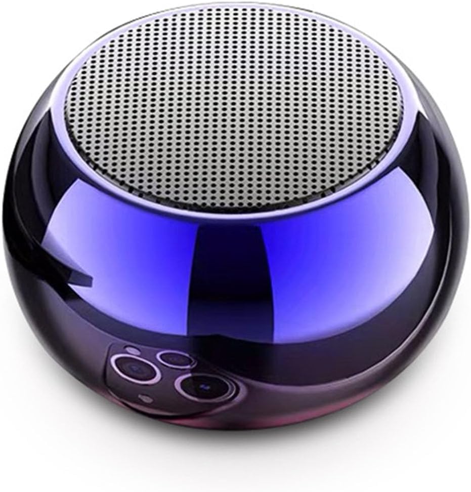 EDNITA Mini Wireless Bluetooth Speaker, Portable Speaker with Stereo Bass Sound, Mini Boost 4 All Smartphone Connectivity, Metal Electroplating Round Woofer (Pack of-1 Multicolor)-image-23