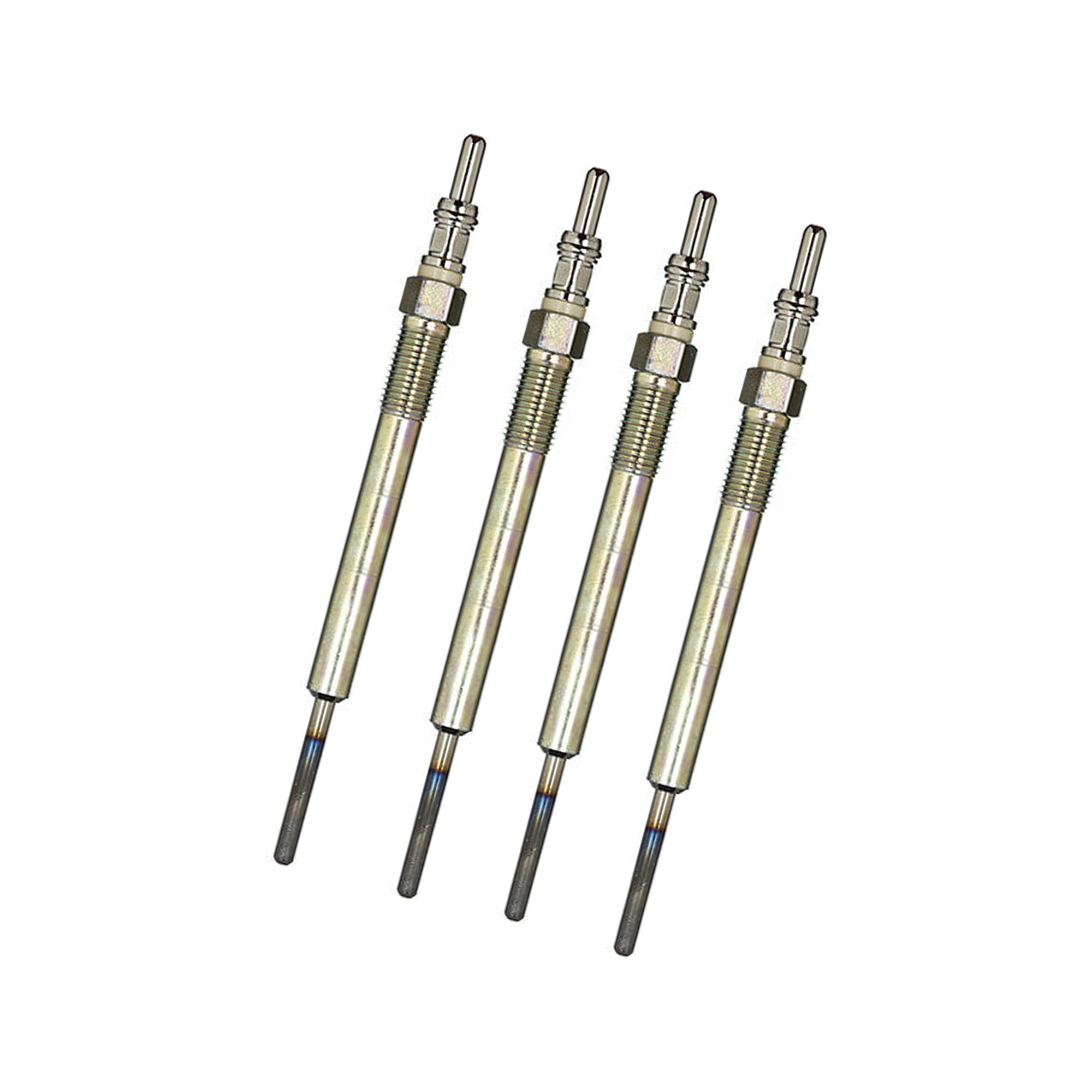Partsline (Lot de 4) Bougie de préchauffage 1.3 diesel compatible avec Mito, Aveo, Nemo, 500, Doblo, Fiorino, Idea, Linea, Panda, Punto, Musa, Astra J, Corsa D - 55210051 55564219