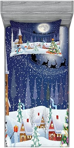 Miniatura 11 de Ambesonne Juego de sábanas bajeras y fundas de almohada, deliciosos tacos con verduras, cocina folclórica, ingredientes de recetas de comida Beige