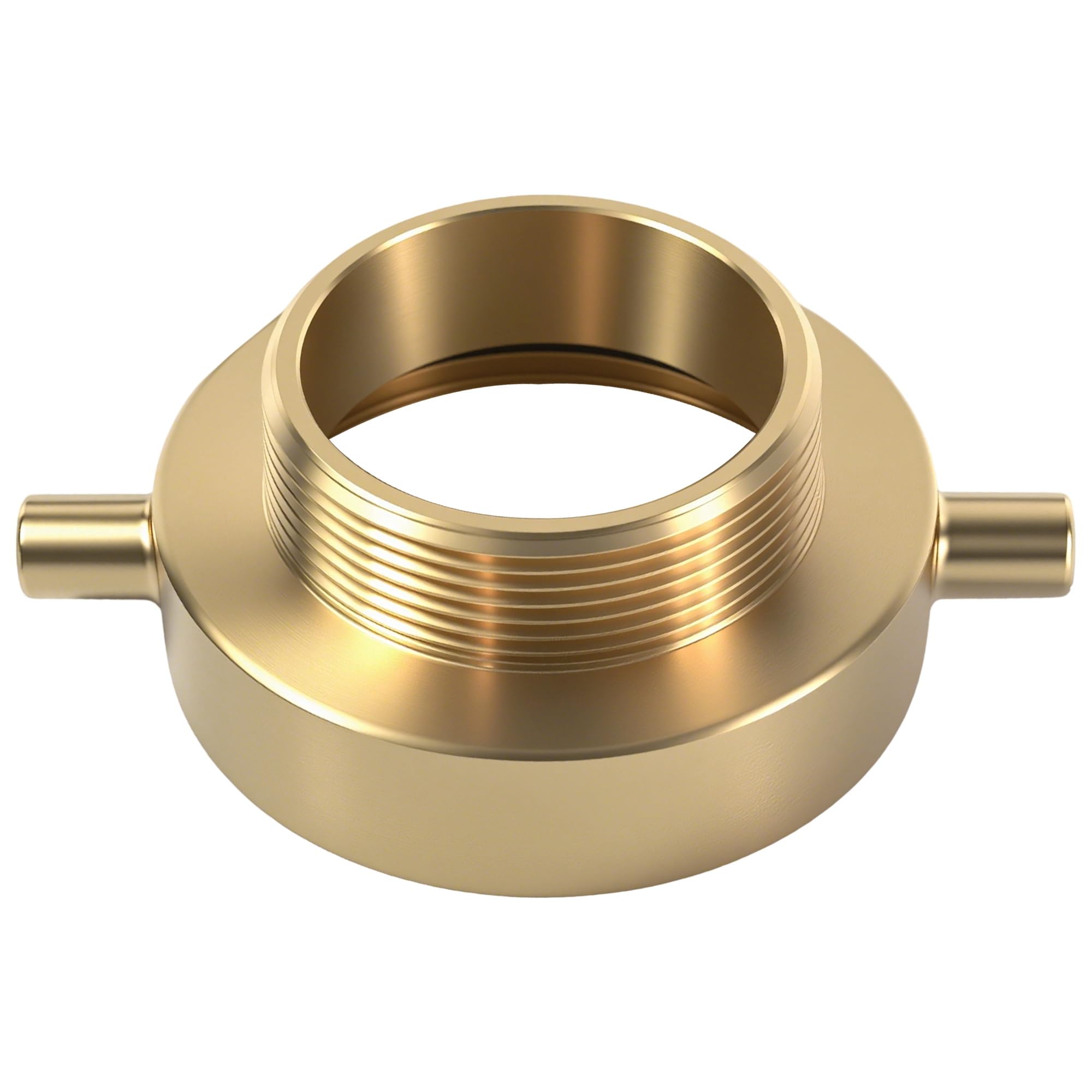 2-1/2" NST (NH) Female x 2" NPT Male Brass Fire Hydrant Adapter with Pin Lug Brass Fire Equipment Hose Adapter