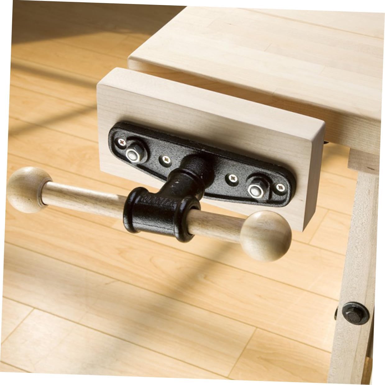 Luxshiny Woodworking Table Plier and Connecting Rod Set 7-inch Light Woodworking Clamp with Guide Rod and Household Bench Clamping