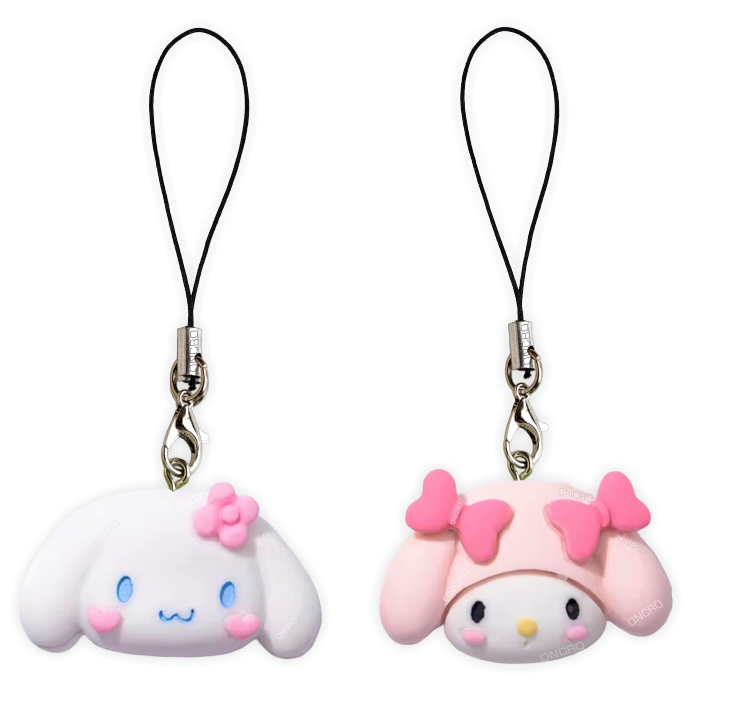 Pack of 2pc Matte Doll cinnmroll Pendant Phone Charms cute for girls hanging Keychain accessories necklace bracelet Keychain Thread Girls Phone Charms Cute Women Hanging-image-30