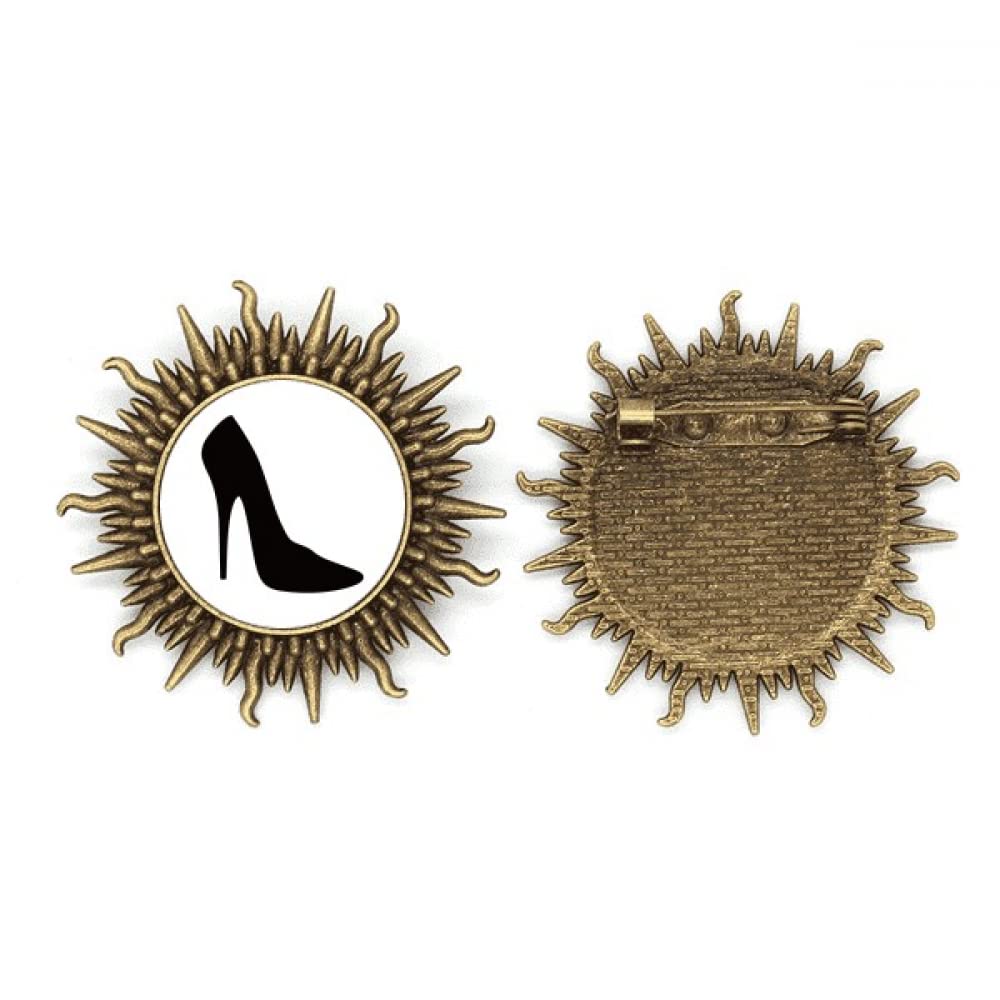 Broche noire à talons hauts en métal à offrir à une passionnée - 4