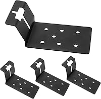 Vista 1 de Paquete de 4 soportes para poste en T de 3 pulgadas para letreros o cercas