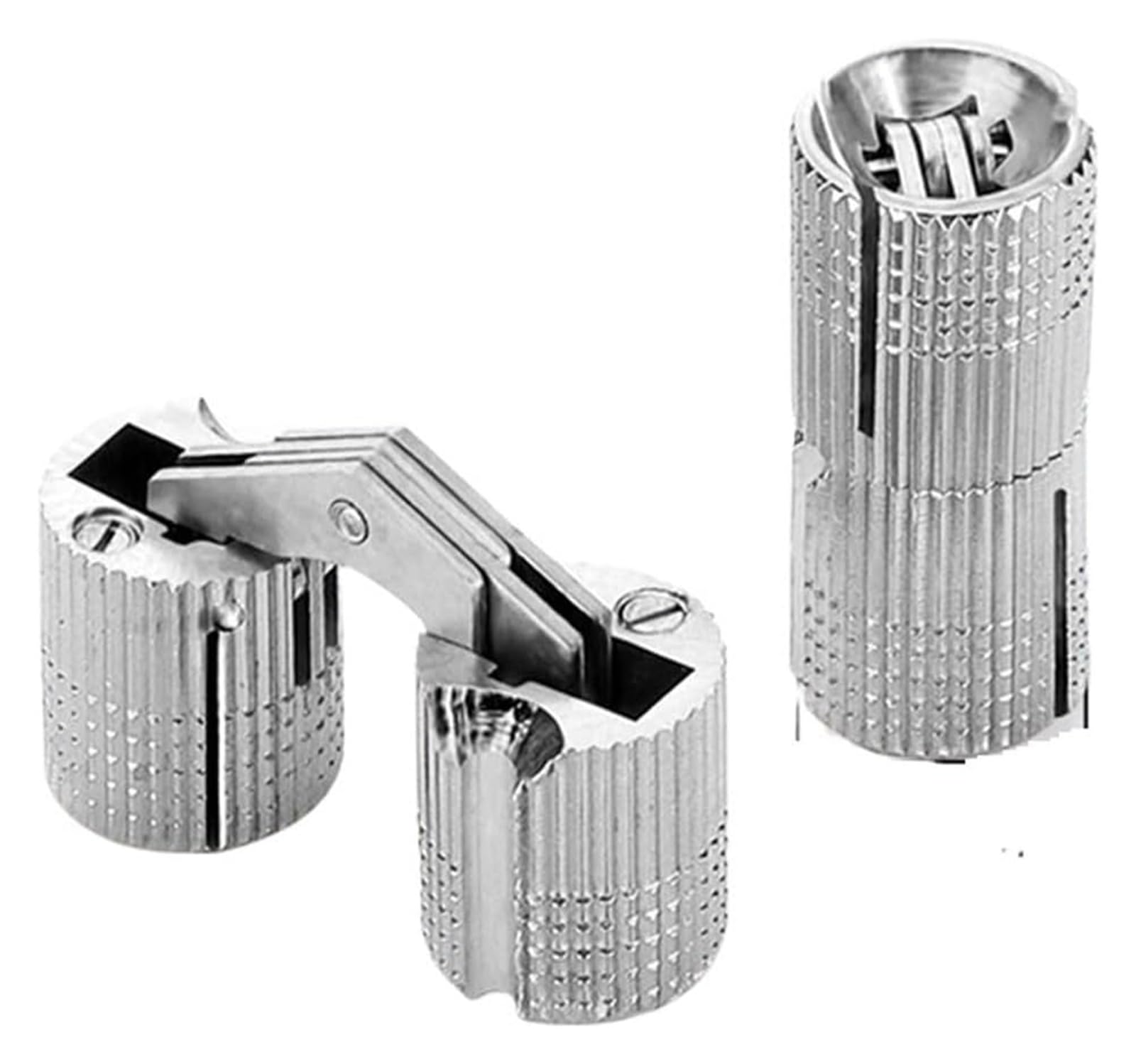 Ugzpwqlnx One Color Barrel Hinge, Cylindrical Concealed Brass Barrel Hinge 8-18Mm Gold Silver For Cupboard(8Mm Silver)