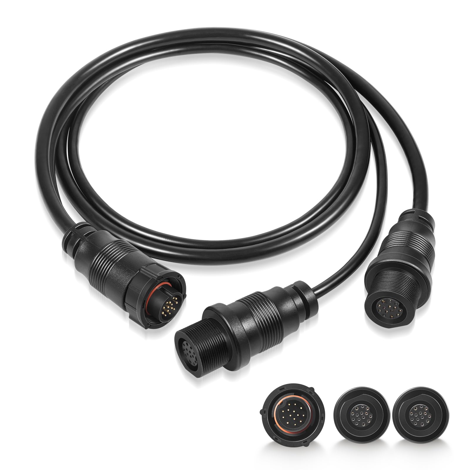Câble répartiteur en Y SIDB 720111-1 pour détecteurs de poissons Humminbird SOLIX/APEX/XPLORE, connecte l'imagerie latérale et les transducteurs 2D, prend en charge l'identification du transducteur