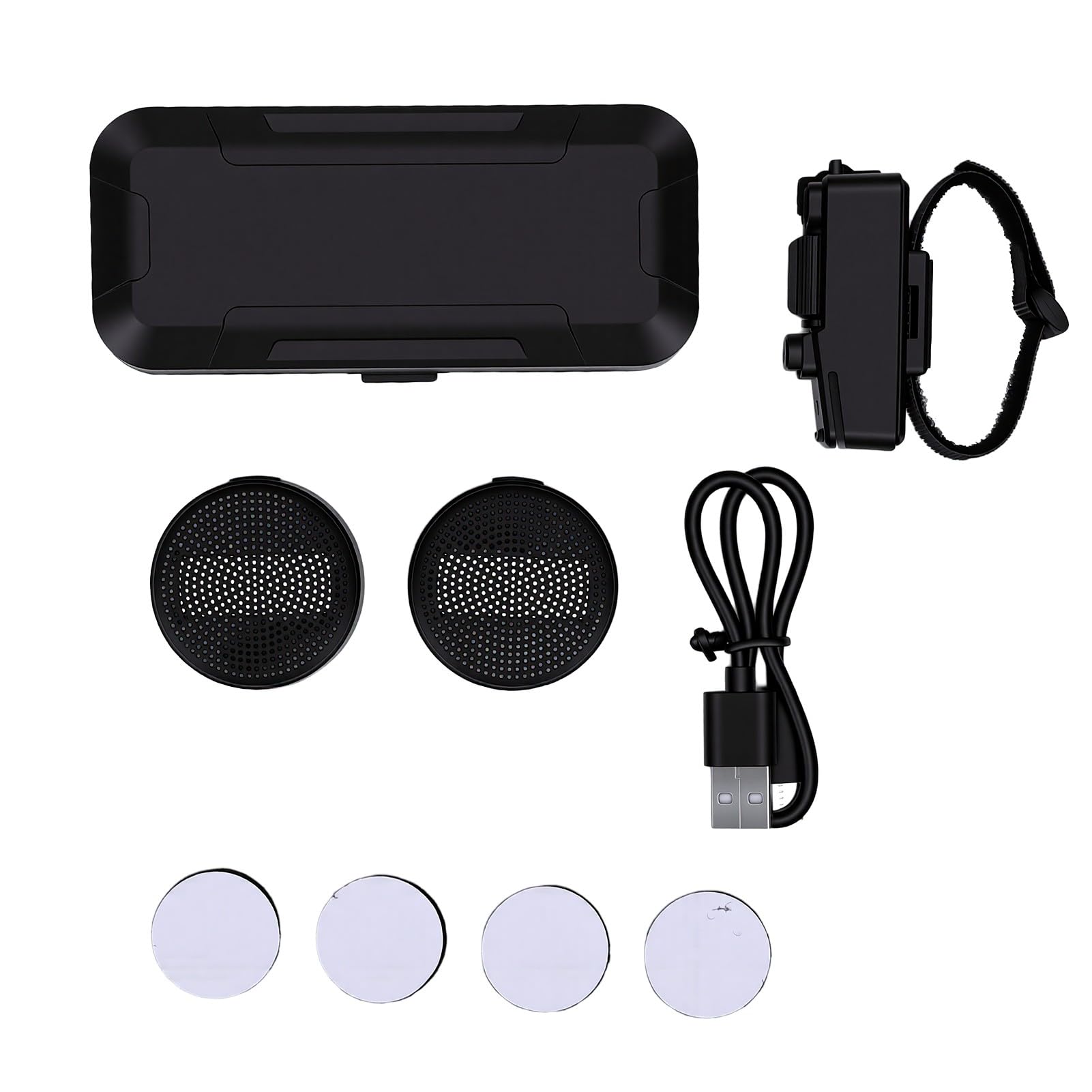 Auriculares Bluetooth para Casco, con Estuche de Carga Inalámbrico