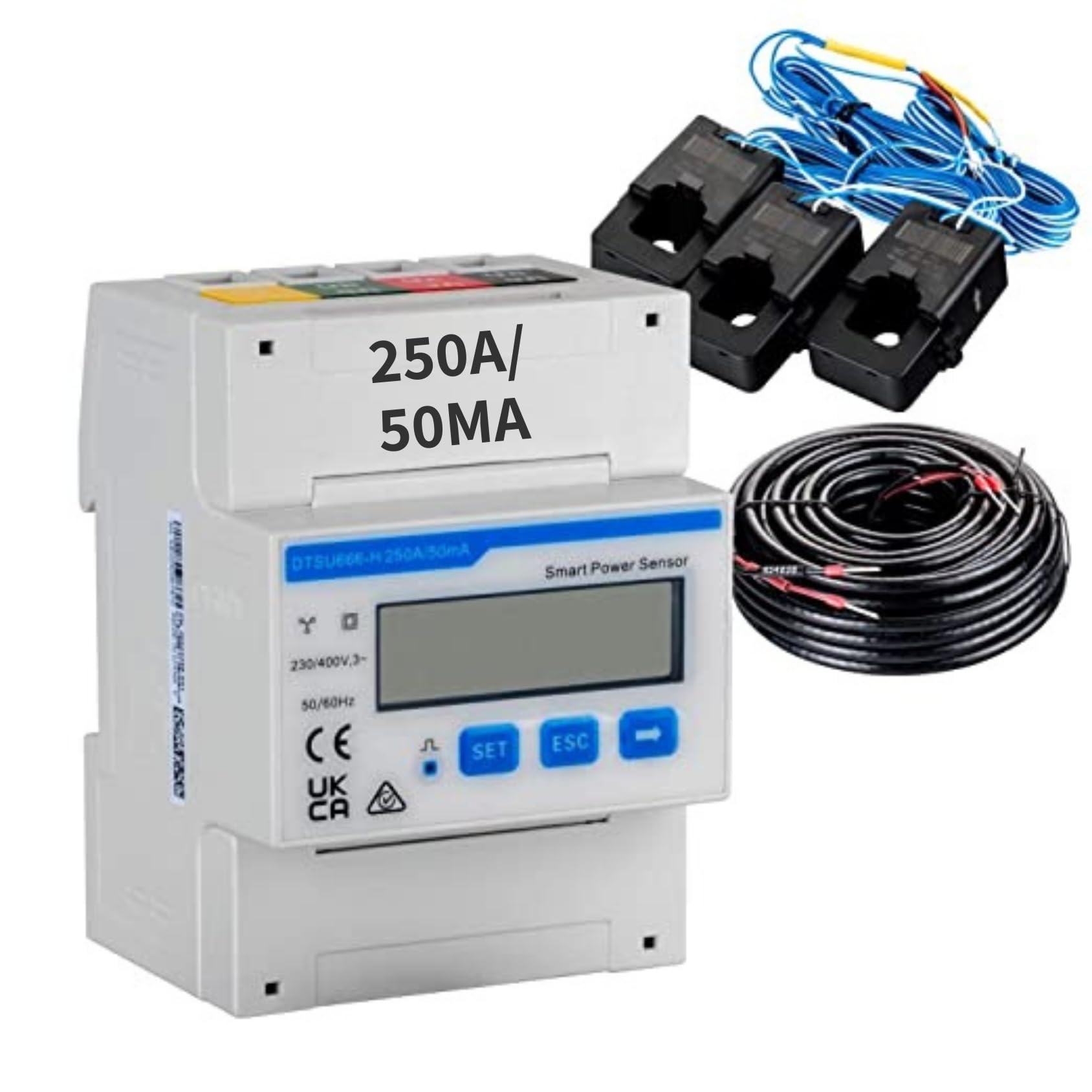 Avoltik Huawei Smart Power Sensor DTSU666-H 250A/50mA Stromzähler Stromsensor Smartmeter Leistungssensor für PV Anlage
