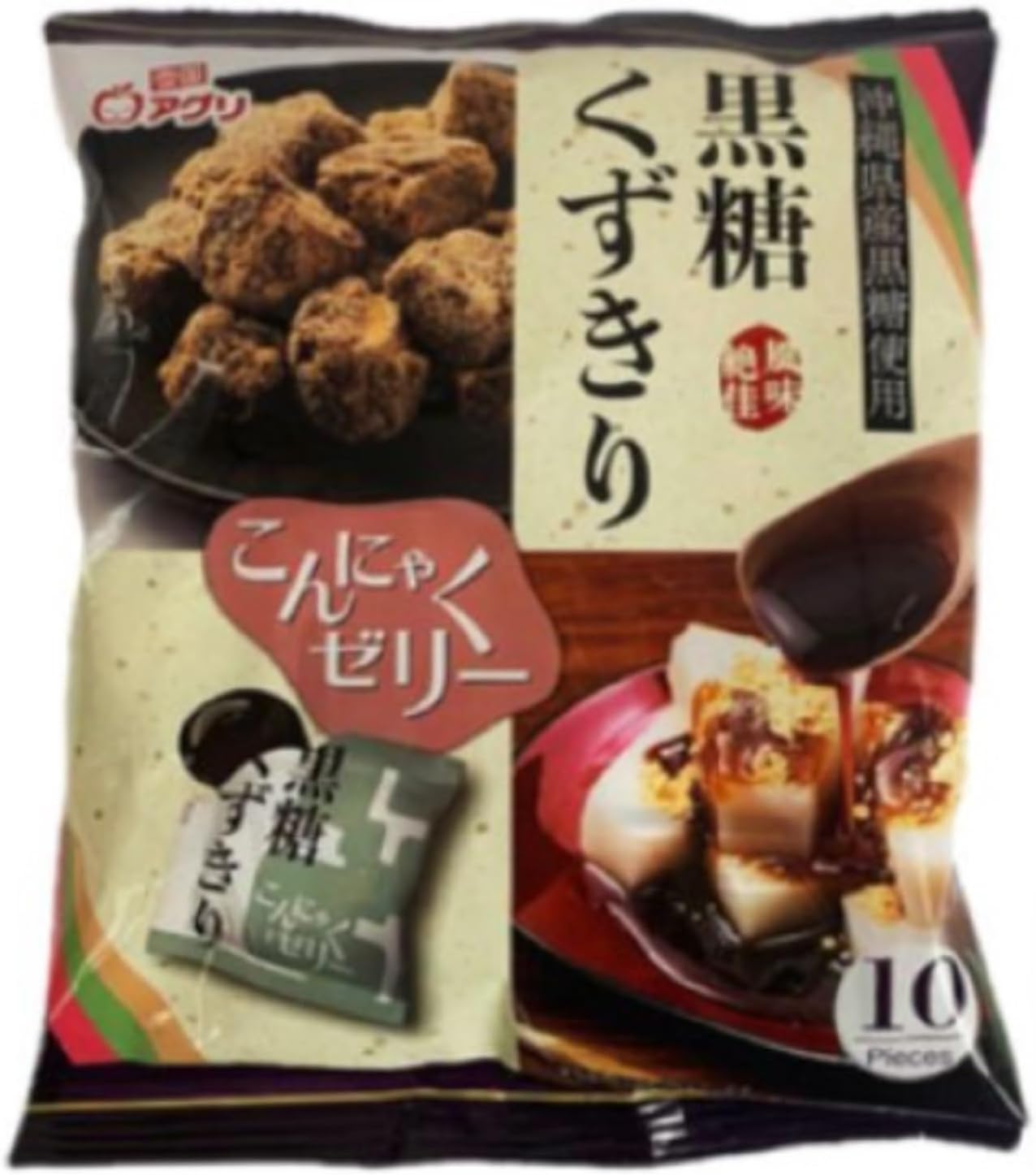 こんにゃくゼリー黒糖くずきり