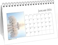 Vista 7 de House of Doolittle Calendario mensual de tienda de campaña de escritorio 2024, Bar Harbor, 7 x 4.25 pulgadas, enero a diciembre (HOD3679-24)