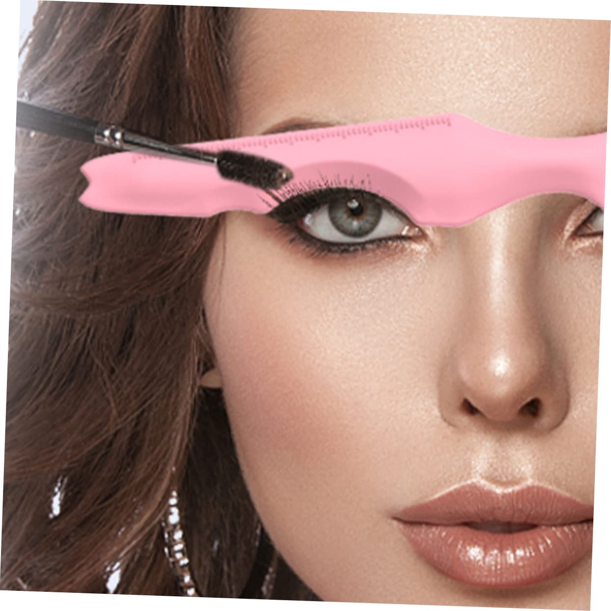 Healeved 9pièces Pochoirs Silicone Réutilisables Pour Eyeliner Outils De Maquillage Pour Débutants Et Application Précise De Maquillage Yeux Sourcils