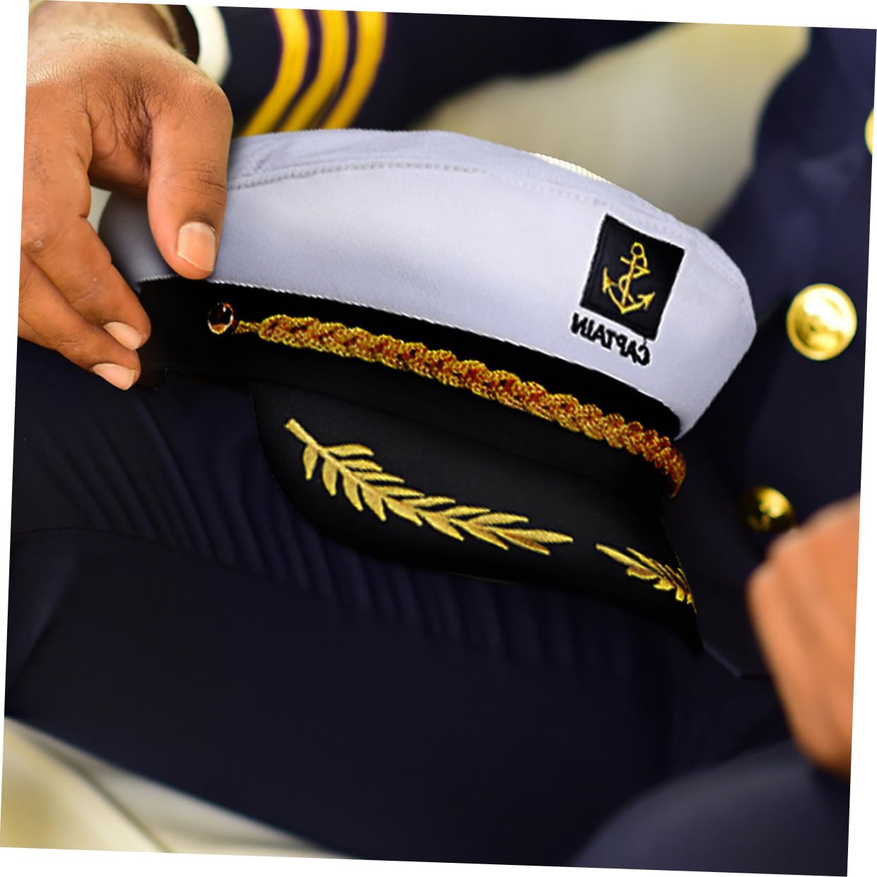 GALPADA 20 Pezzi Cappelli da Capitano Ricamati per Cosplay e Feste Marinaresco Cappelli Resistenti e per Ruoli e Party Nautici