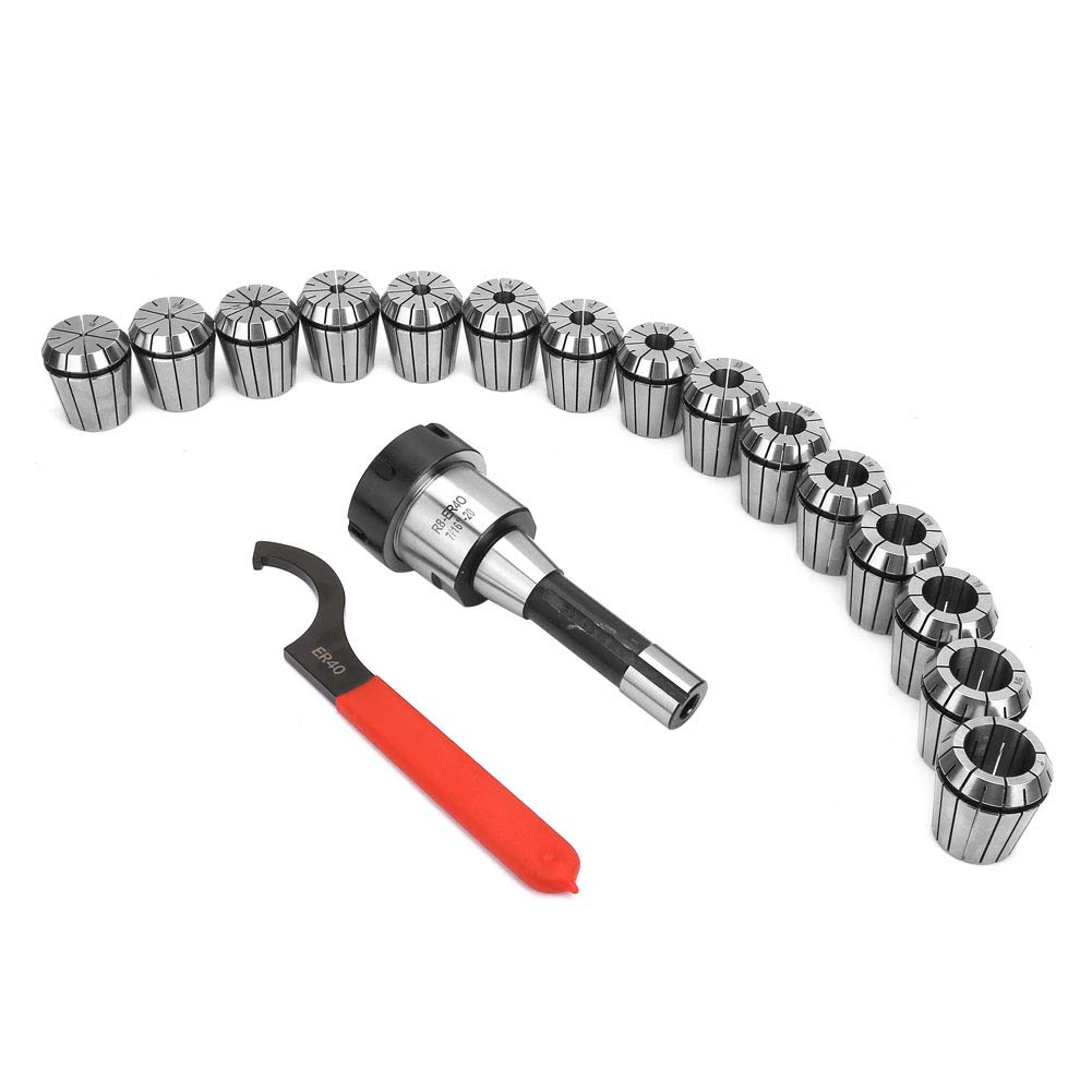 R8 ER40 Collet Chuck Set 15 Pezzi Alta Forza di Serraggio Precisione