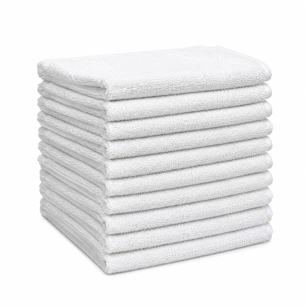 Genérico Toallas de Rizo Blancas 50×90 cm – Algodón 100% – Uso Profesional para Peluquería, SPA, Gimnasio y Hotel (10)