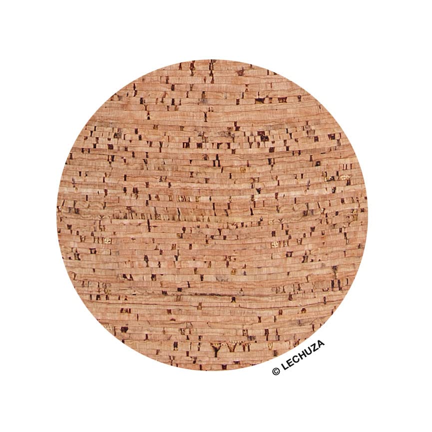 LECHUZA Trendcover Cork 32 – Maceta Con Sistema De Riego Automático – Color Oscuro/natural 14191 – Hecha En Alemania