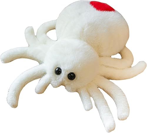 Animal de peluche de araña de dibujos animados, lindo juguete de peluche de araña de 10 pulgadas, almohada suave para decoración del hogar para
