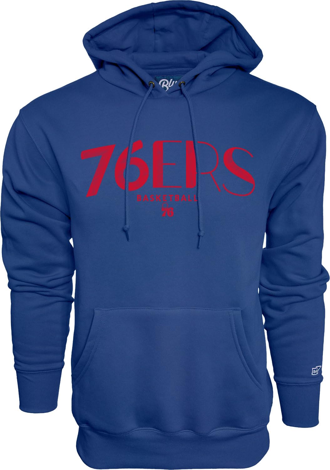 Blue 84 NBA Officially Licensed Hooded Sweatshirt Embroidery Basketball Arch