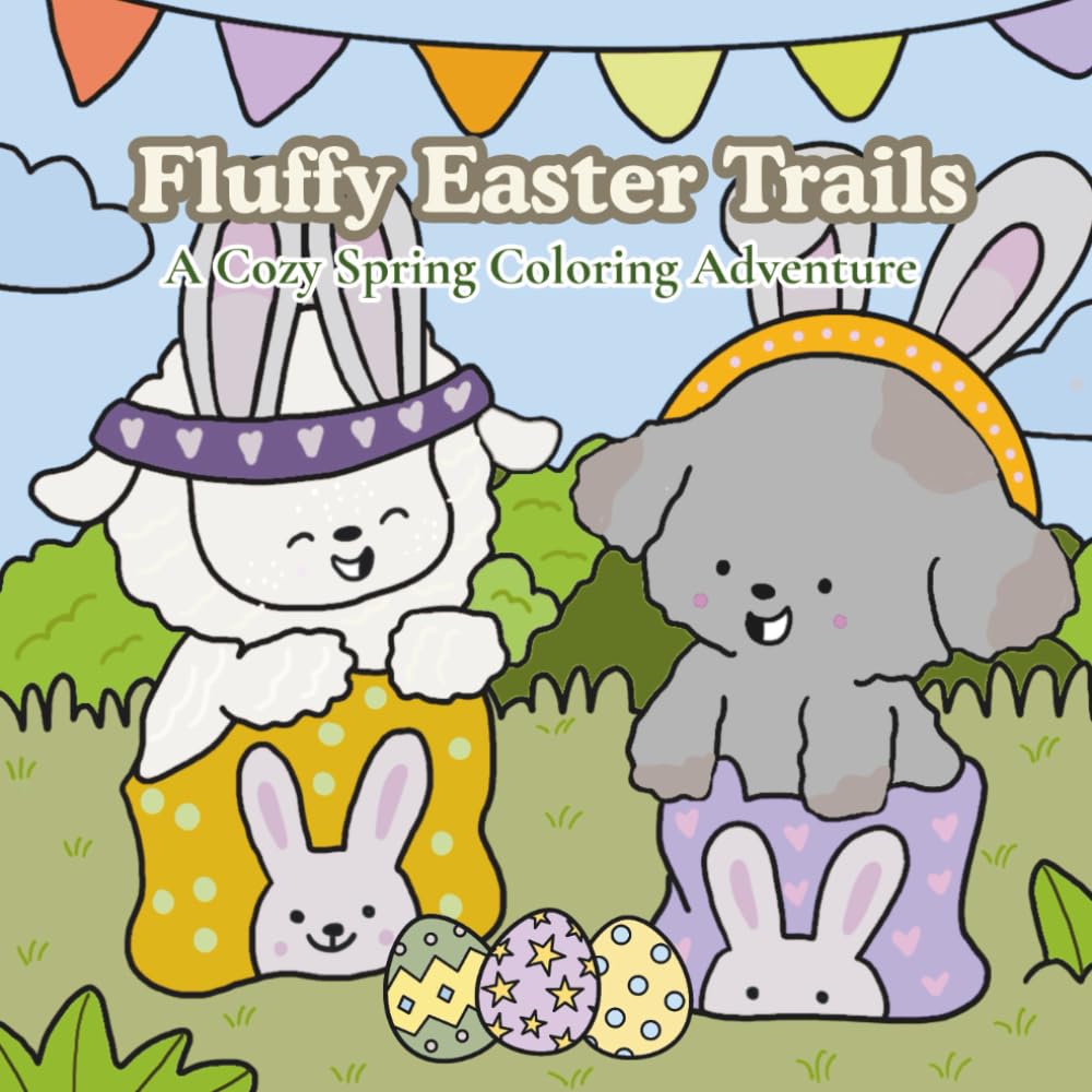 Fluffy Easter Trails: A Cozy Spring Coloring Adventure (Fluffy Friends Adventures)
