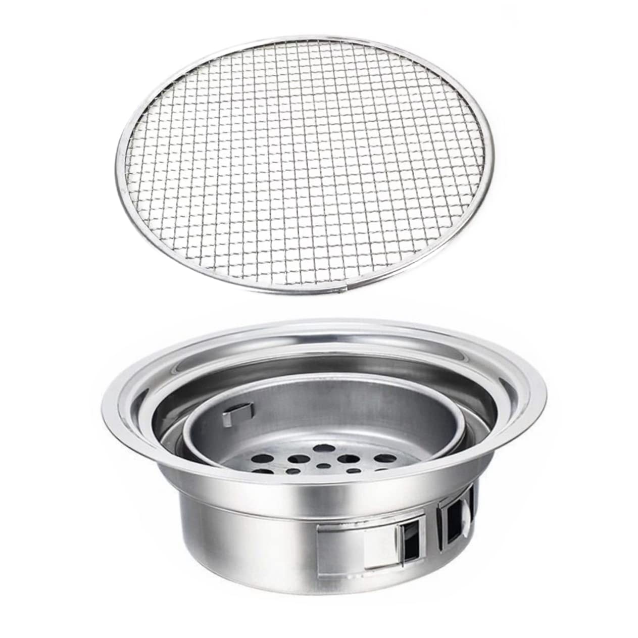 Toyvian Plancha Para Barbacoa Coreana Estufa Portátil Parrilla Para Asar Estufa Para Barbacoa Suministros Para Fabricada Acero Inoxidable Resistente y Duradera Para Parrilladas Calentar y
