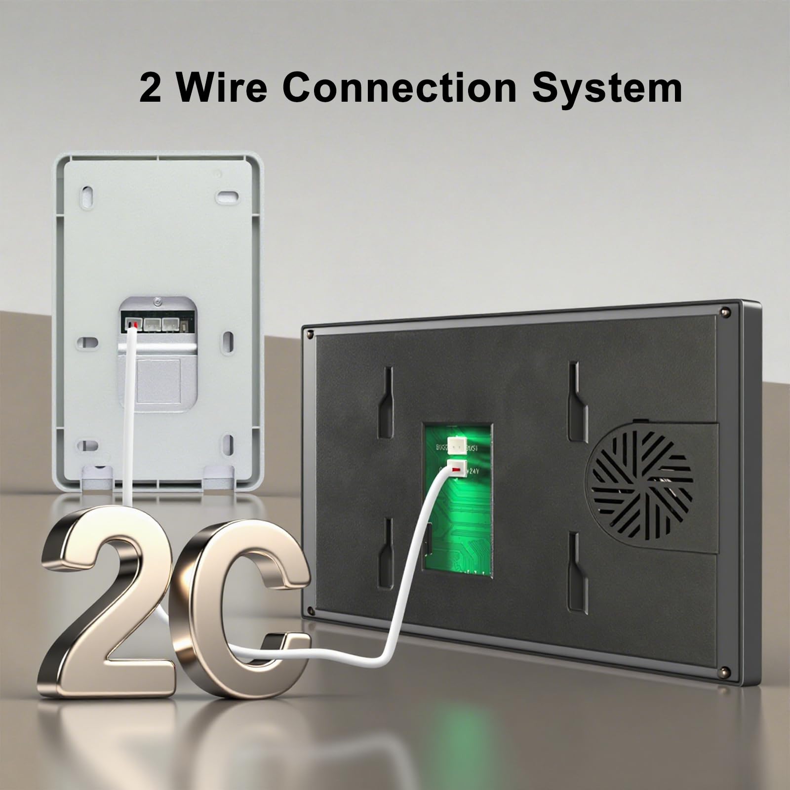 Sistema de Videoportero WiFi 2 Hilos, 1080P HD Timbre de Video Cámara y Monitor, Pantalla Táctil de 7 Pulgadas, Visión Nocturna, Desbloqueo Mediante Tuya App/Tarjeta RFID