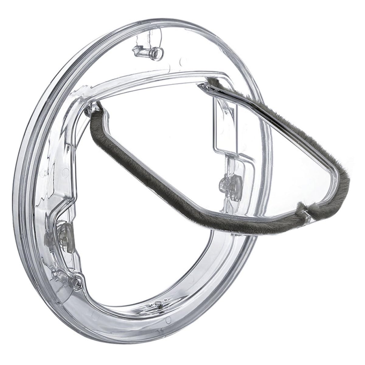 Artibetter Porta Bidirezionale Domestici Plastica in per Animali Rotonda Struttura e di Stabile Accesso, per Porte Cani e Gatti