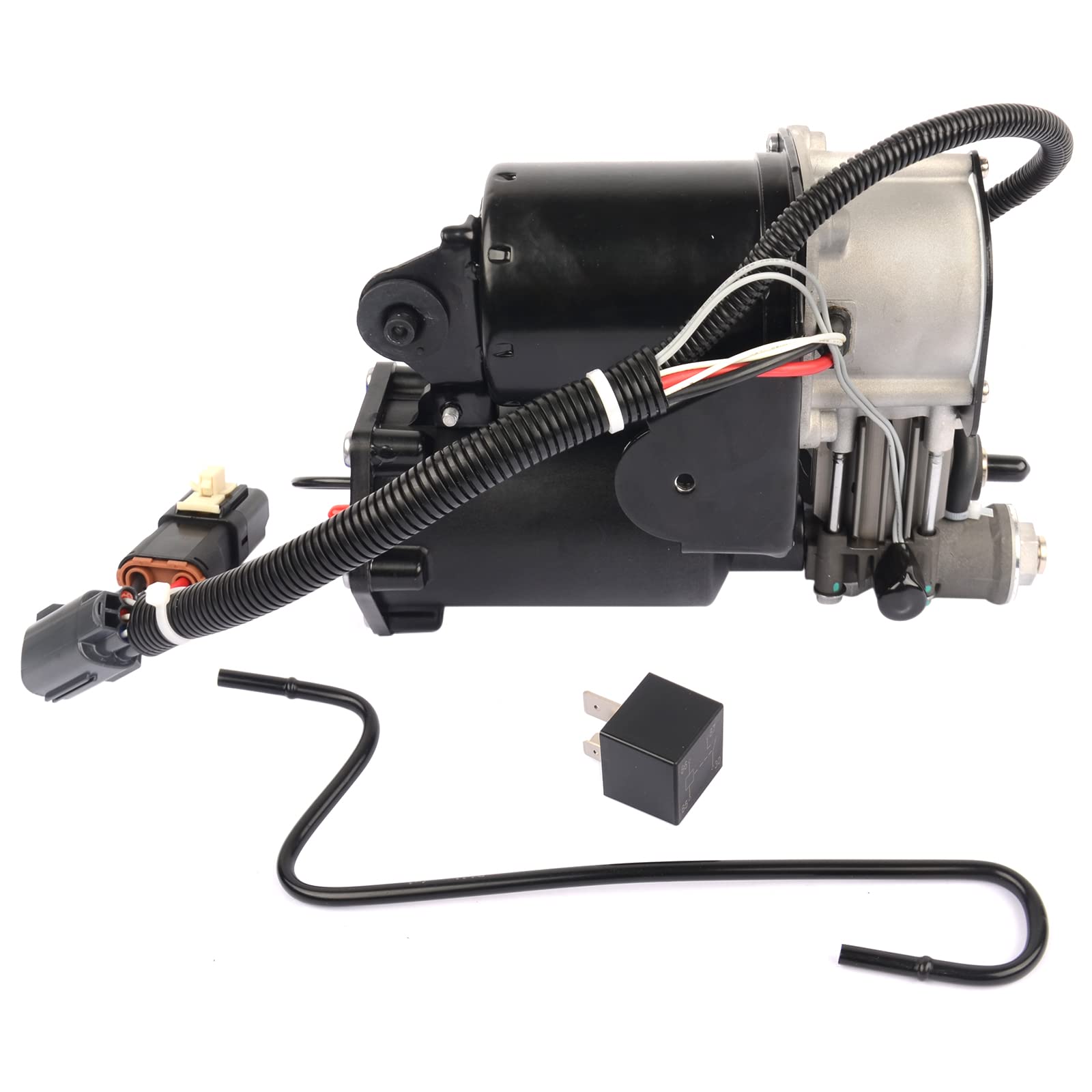 Bisenya Hitachi System Pompe de compresseur à suspension pneumatique et relais compatible avec Dis-covery 3 2004-2009 LR023964 LR015303 LR044360