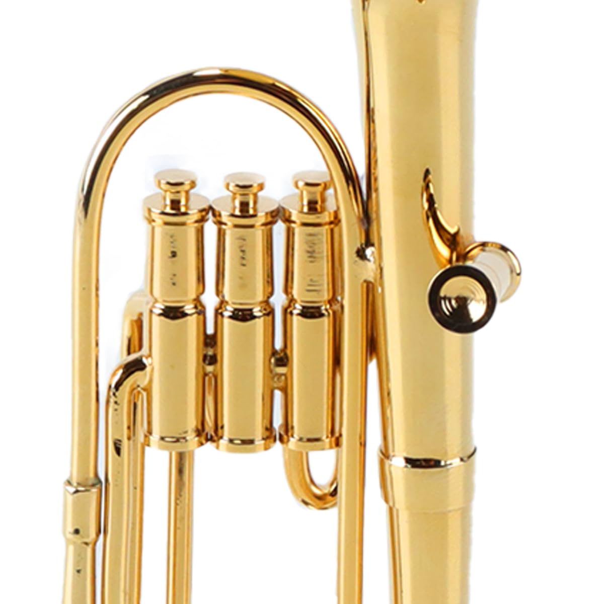 Modelo de tuba en miniatura, bombardino chapado en oro, réplicas elegantes de instrumentos musicales para amantes de la música, ideal para oficinas y coches (10 cm)