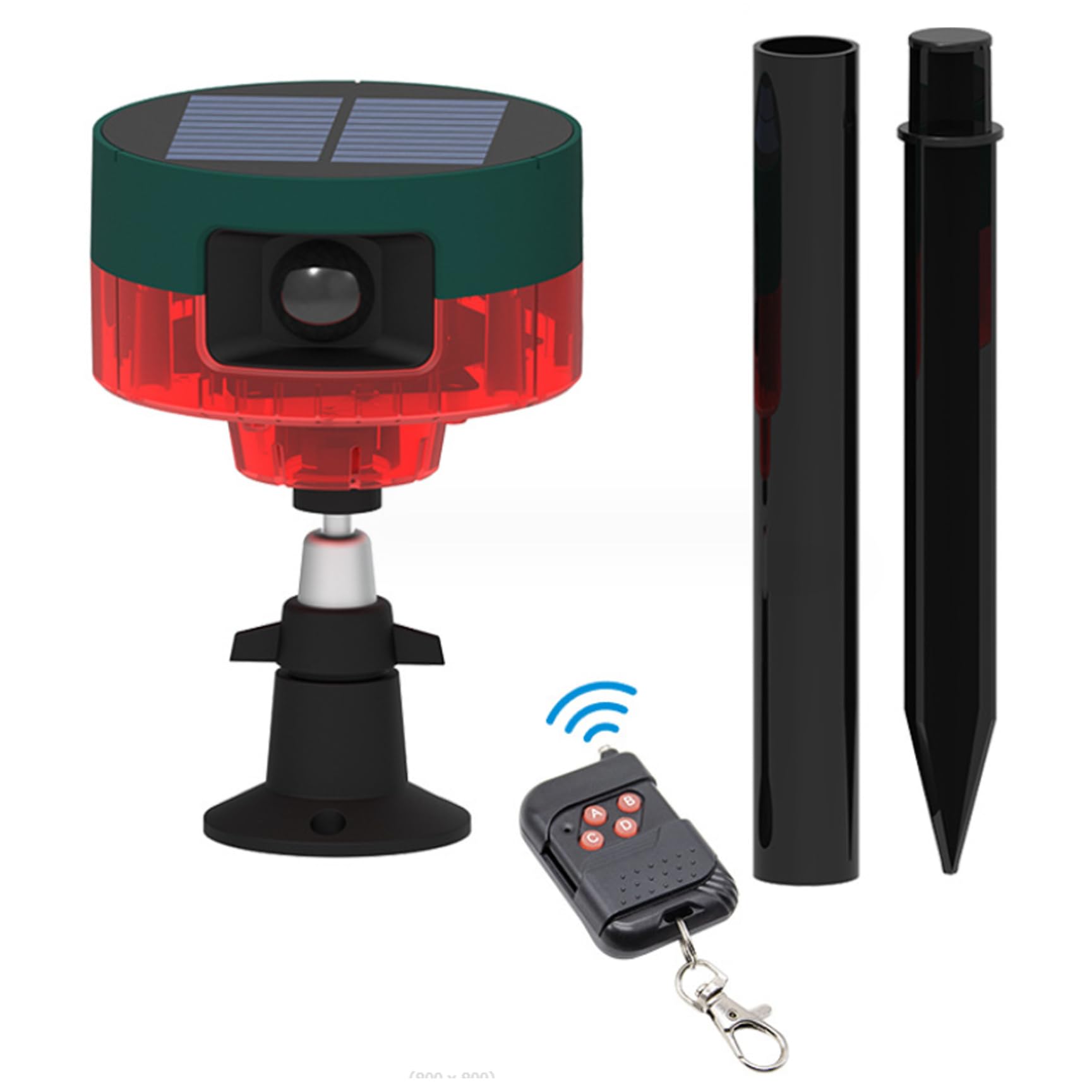 Alarme d'aboiement de chien pour la sécurité de la maison, alarme chien qui aboie, capteur mouvement 129 dB, mouvement extérieur à 360° avec télécommande sans fil, enregistrement et 13 types