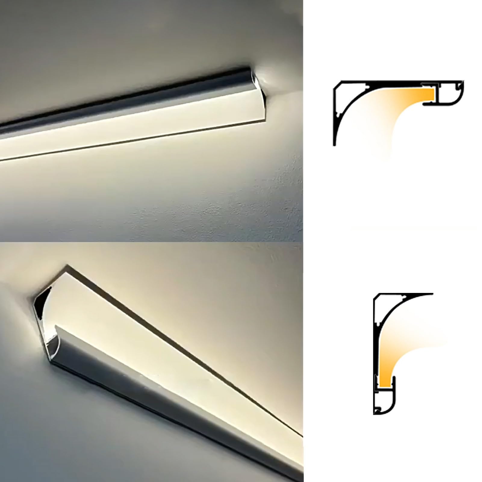 Amazon.com: Innovz Ceiling Crown Molding Wall Washer Decor