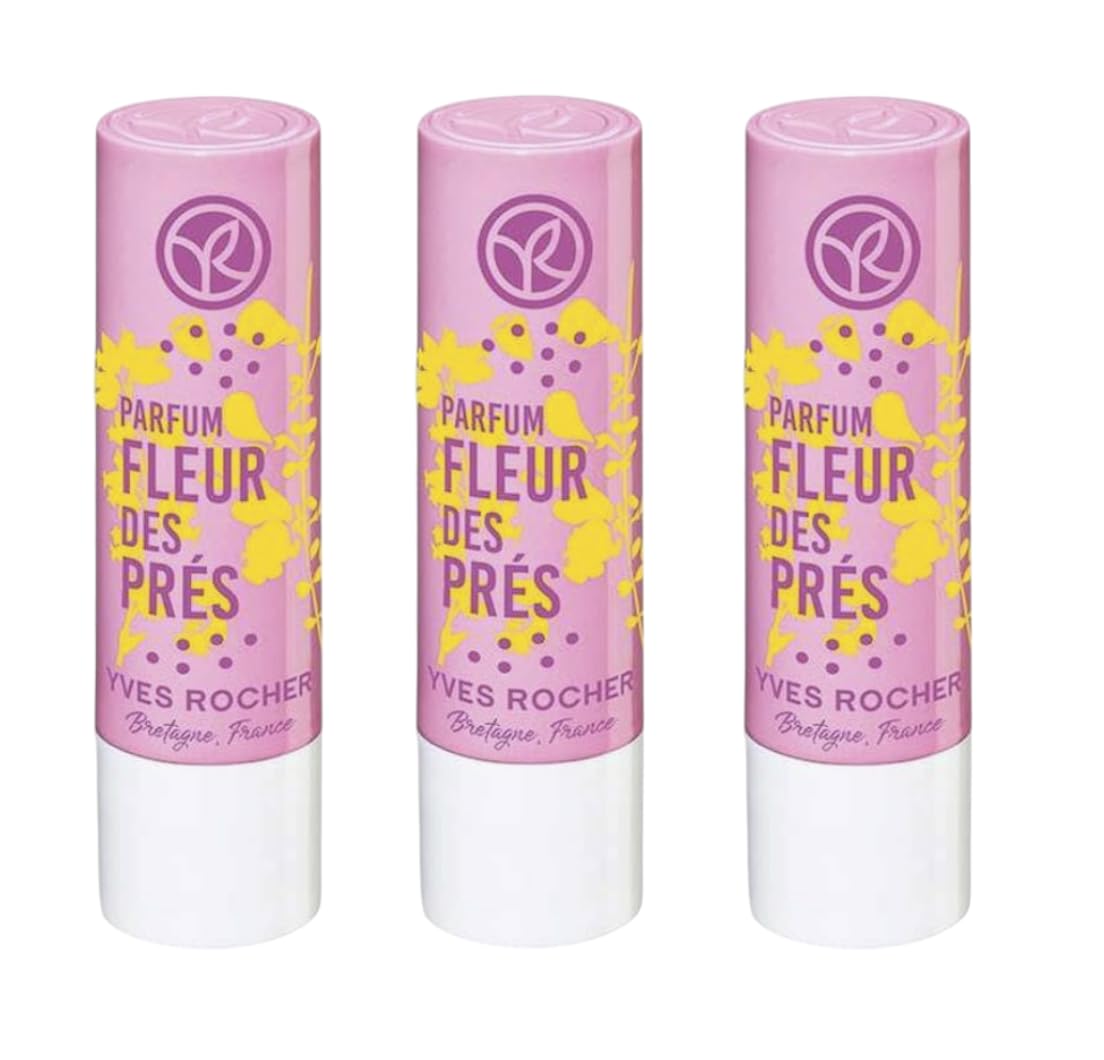 Yves Rocher Lip Balm Raspberry - Nourishing Lip Care Hydrating Balm Berry Scent Long-Lasting Moisture, Soft and Smooth Lips Rich Hydration 4.8g/0.17oz