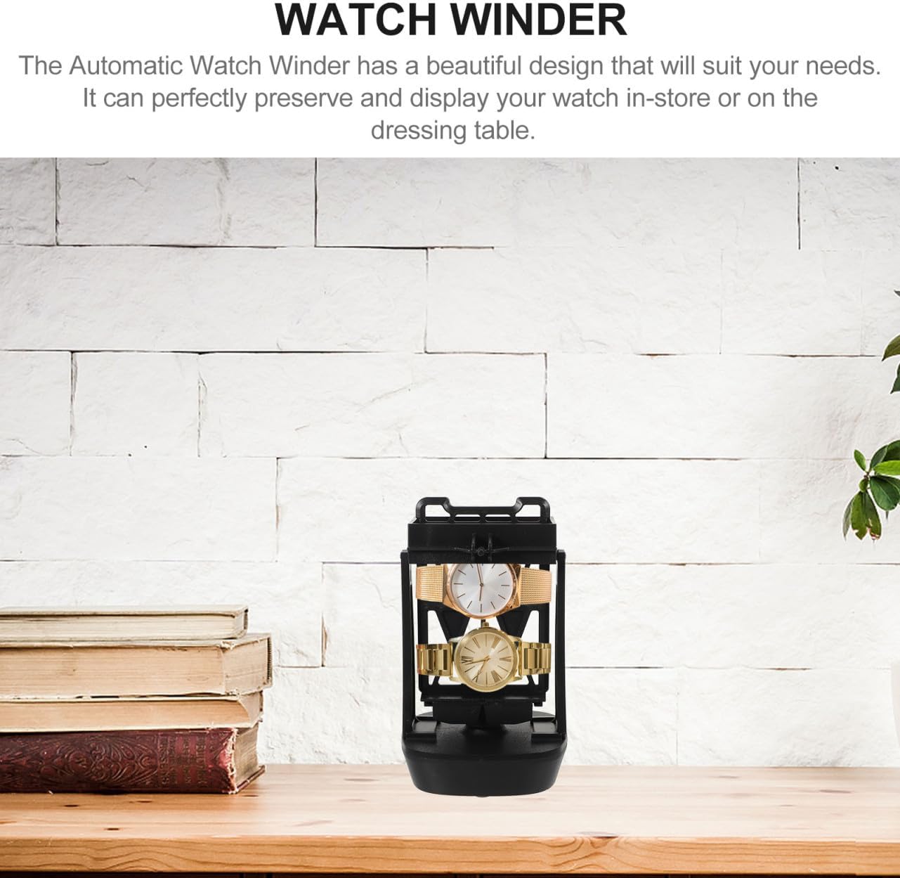 Mechanical Watch Winder Automatic USB Charging Watch Winding Device for Home Use Lightweight Design Watch Collectors Keeps Watches Optimal Condition