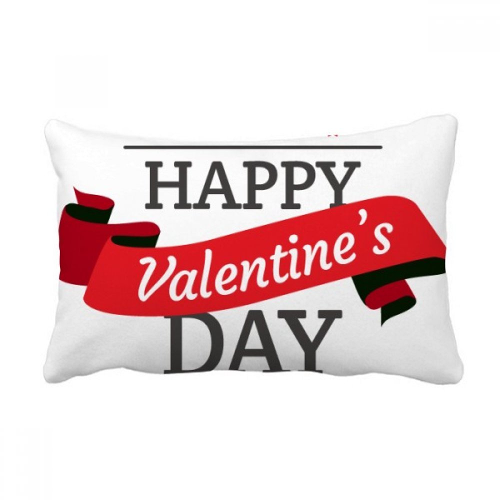 Oreiller lombaire de canapé multicolore 16x24 pouces, housse de coussin décorative Saint-Valentin