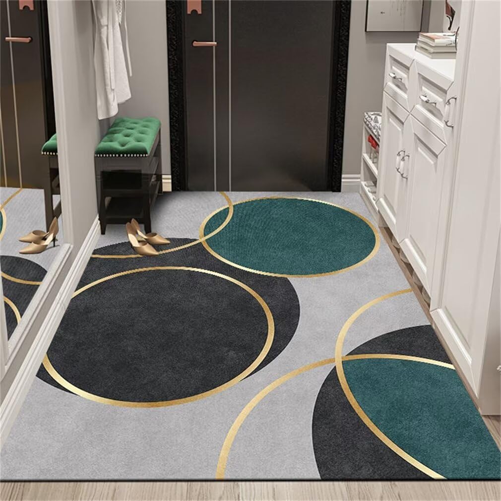 Grand tapis de salon gris 200x300 cm moderne et durable pour toute la maison